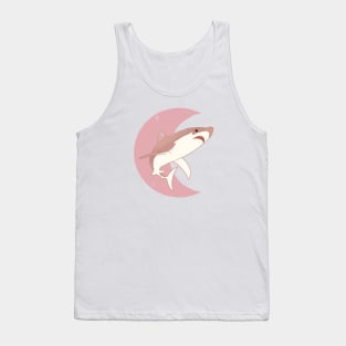 Great White Crescent - Rose Tank Top